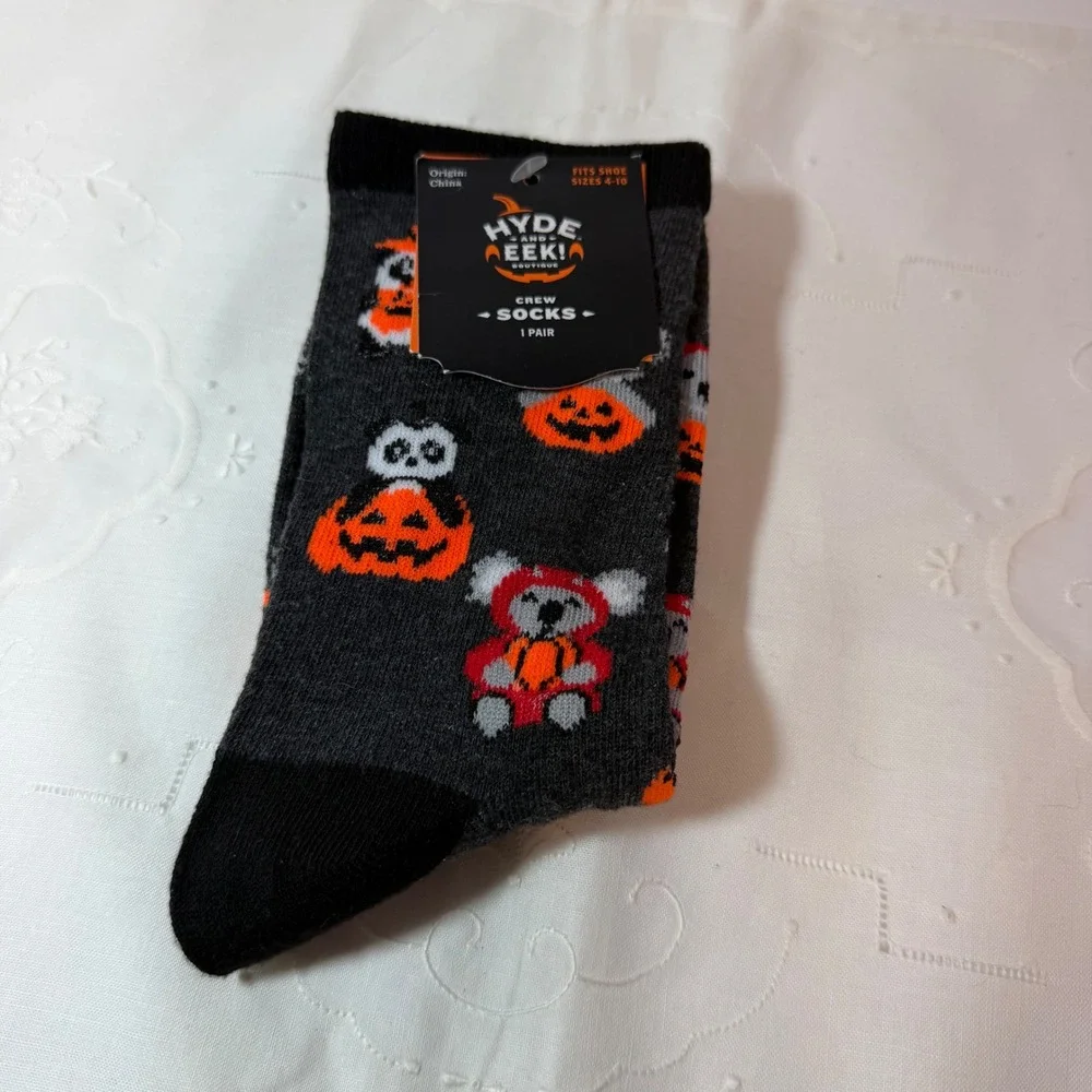 Halloween Panda and Koala socks W 4-10